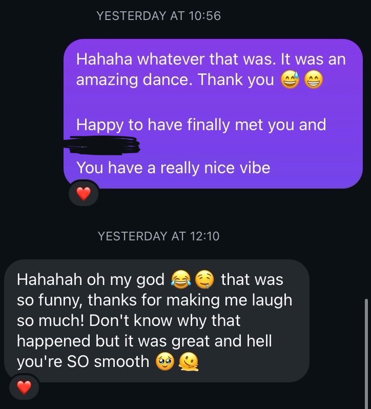 Message from follower