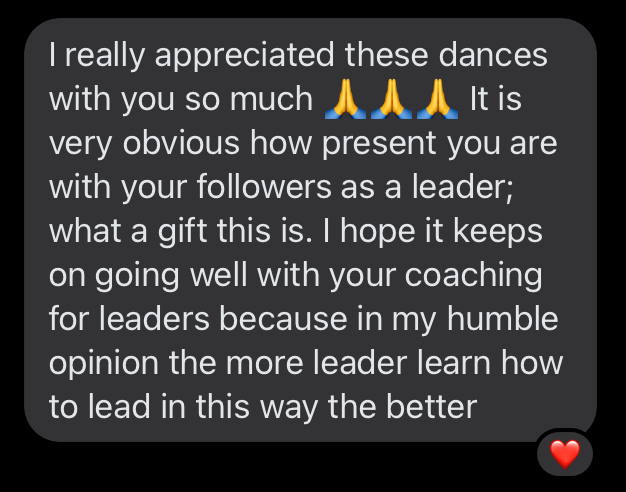Message from follower